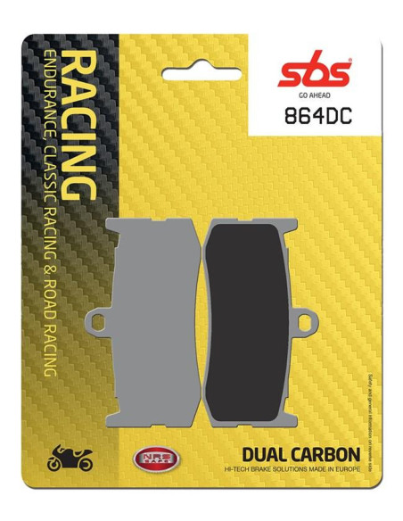 Plaquettes de frein SBS 864 DC Dual Carbone
