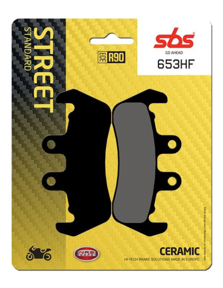 Plaquettes de frein SBS 653 HF Céramique