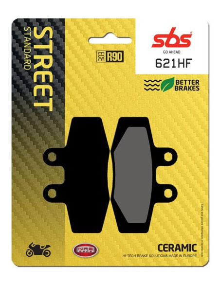 Plaquettes de frein SBS 621 HF Céramique