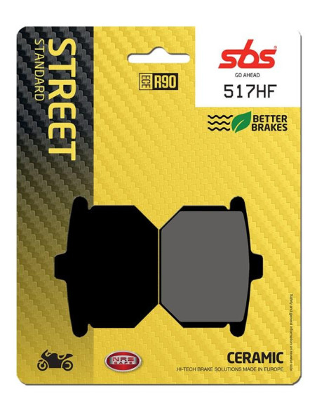 Plaquettes de frein SBS 517 HF Céramique