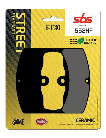 Plaquettes de frein SBS 552 HF Céramique