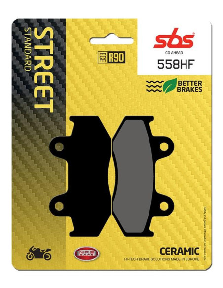 Plaquettes de frein SBS 558 HF Céramique