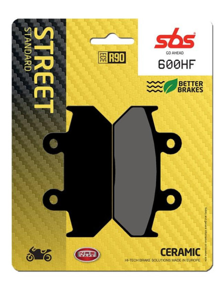 Plaquettes de frein SBS 600 HF Céramique