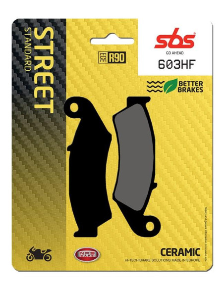 Plaquettes de frein SBS 603 HF Céramique