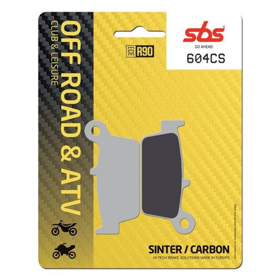 Plaquettes de frein SBS 604 CS Sinter Carbone