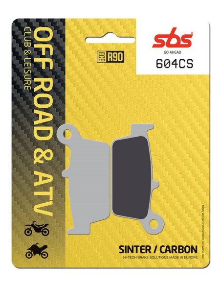 Plaquettes de frein SBS 604 CS Sinter Carbone