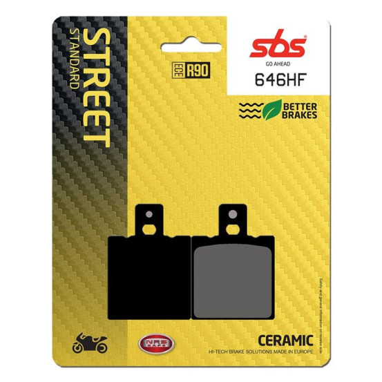 Plaquettes de frein SBS 646 HF Céramique