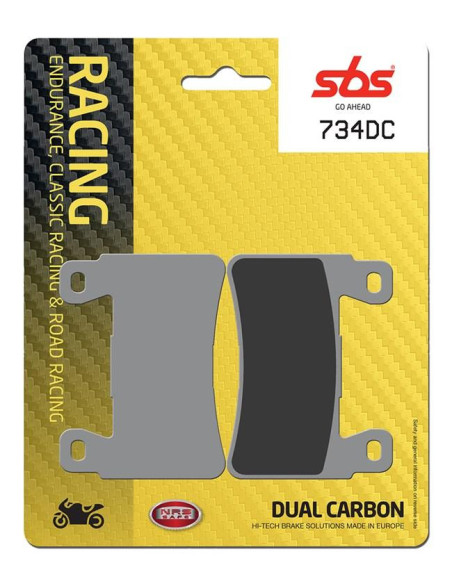 Plaquettes de frein SBS 734 DC Dual Carbone