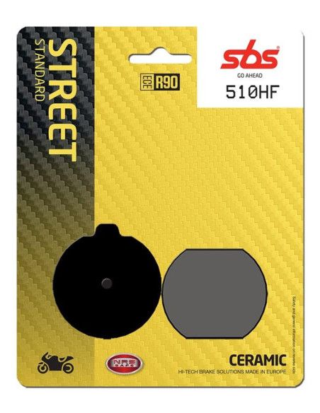 Plaquettes de frein SBS 510 HF Céramique