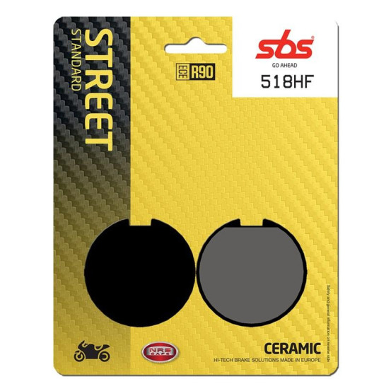 Plaquettes de frein SBS 518 HF Céramique