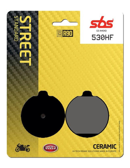 Plaquettes de frein SBS 530 HF Céramique