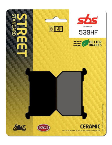 Plaquettes de frein SBS 539 HF Céramique