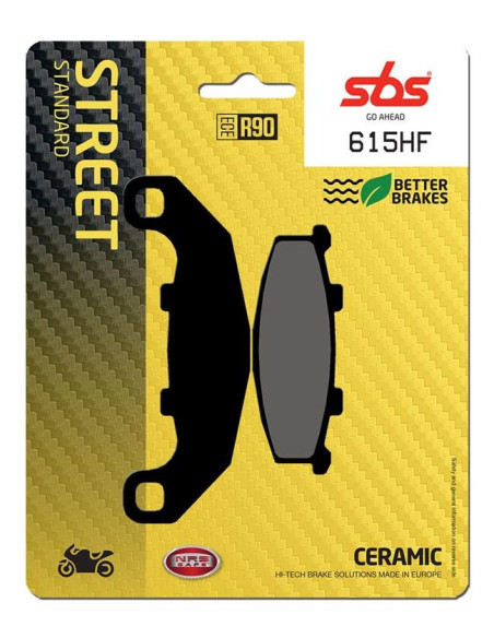Plaquettes de frein SBS 615 HF Céramique