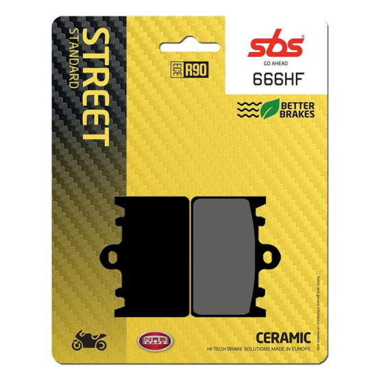 Plaquettes de frein SBS 666 HF Céramique