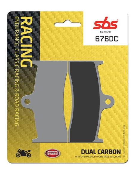 Plaquettes de frein SBS 676 DC Dual Carbone