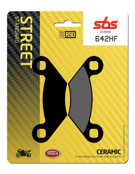 Plaquettes de frein SBS 642 HF Céramique
