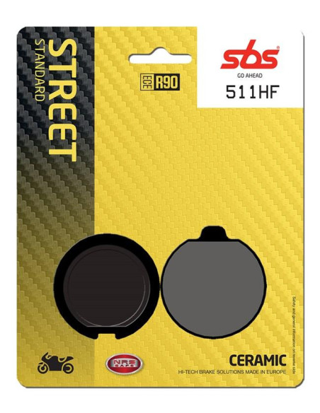 Plaquettes de frein SBS 511 HF Céramique