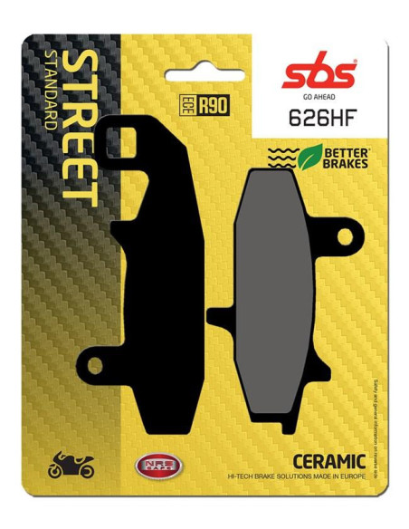 Plaquettes de frein SBS 626 HF Céramique