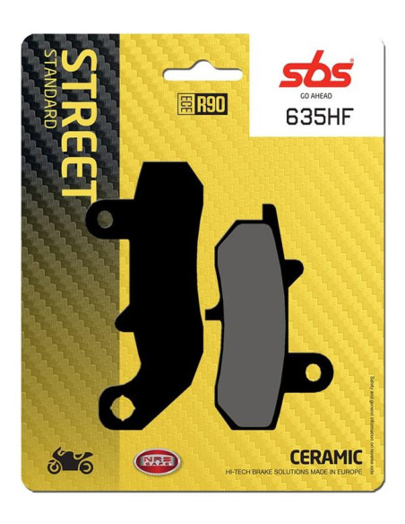 Plaquettes de frein SBS 635 HF Céramique