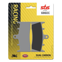 Plaquettes de frein SBS 686 DC Dual Carbone