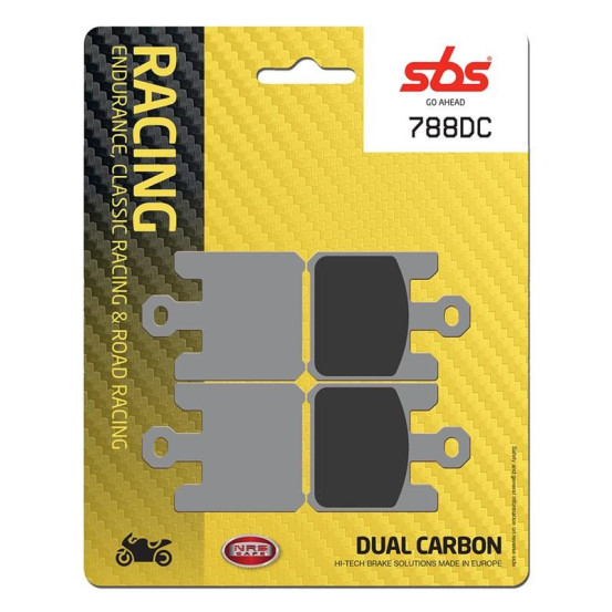 Plaquettes de frein SBS 788 DC Dual Carbone