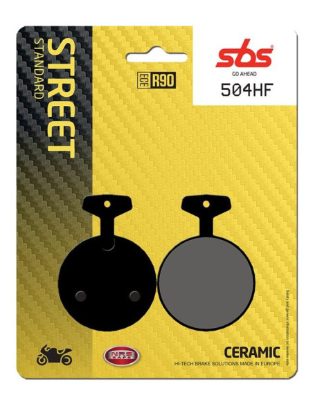 Plaquettes de frein SBS 504 HF Céramique