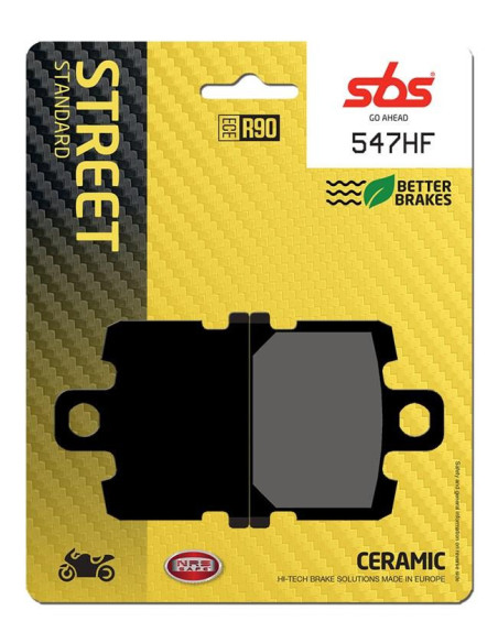 Plaquettes de frein SBS 547 HF Céramique