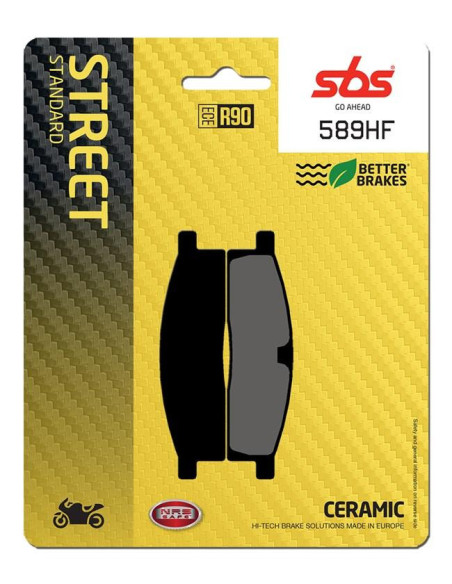 Plaquettes de frein SBS 589 HF Céramique