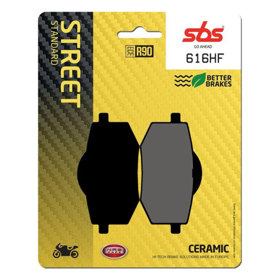 Plaquettes de frein SBS 616 HF Céramique