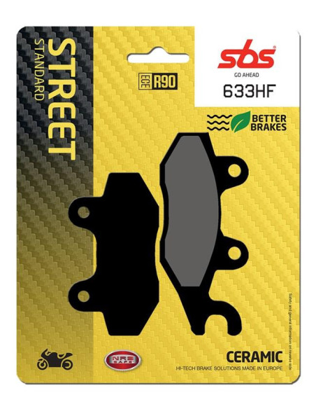 Plaquettes de frein SBS 633 HF Céramique