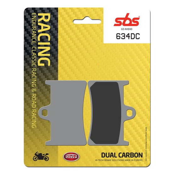 Plaquettes de frein SBS 634 DC Dual Carbone