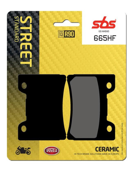 Plaquettes de frein SBS 665 HF Céramique