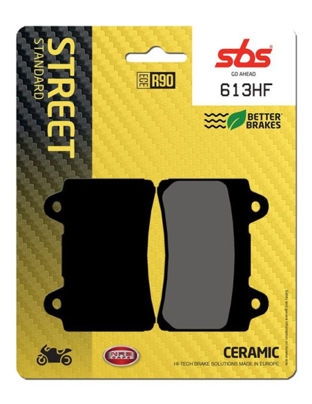 Plaquettes de frein SBS 613 HF Céramique