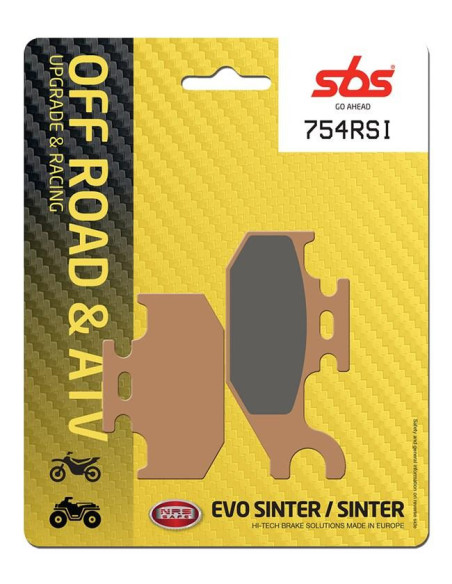 Plaquettes de frein SBS 754 RSI Sinter - Evo Sinter