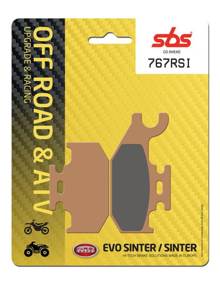 Plaquettes de frein SBS 767 RSI Sinter - Evo Sinter