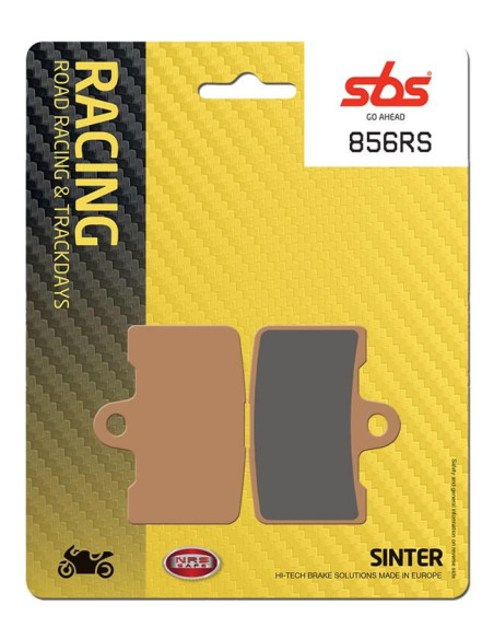 Plaquettes de frein SBS 856 RS métal fritté