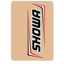 Autocollants / Stickers de fourche SHOWA Factory Noir