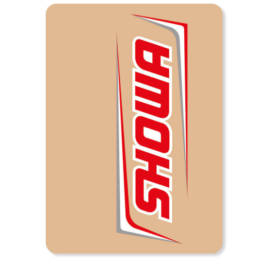 Autocollants / Stickers de fourche SHOWA Factory Rouge