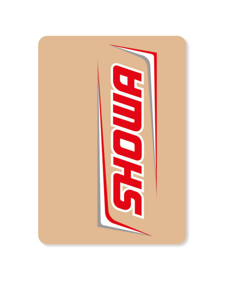 Autocollants / Stickers de fourche SHOWA Factory Rouge