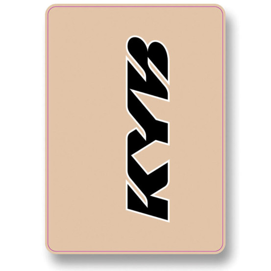 Autocollants / Stickers de fourche KYB Noir