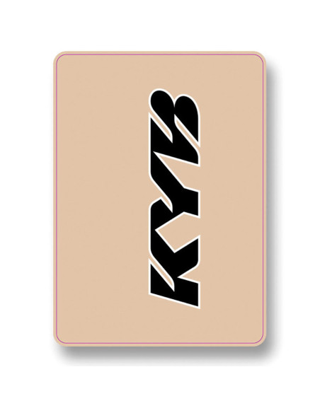 Autocollants / Stickers de fourche KYB Noir