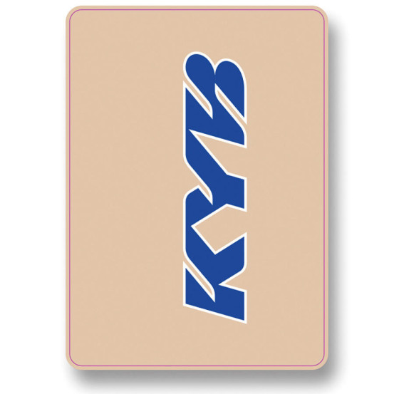Autocollants / Stickers de fourche KYB Bleu