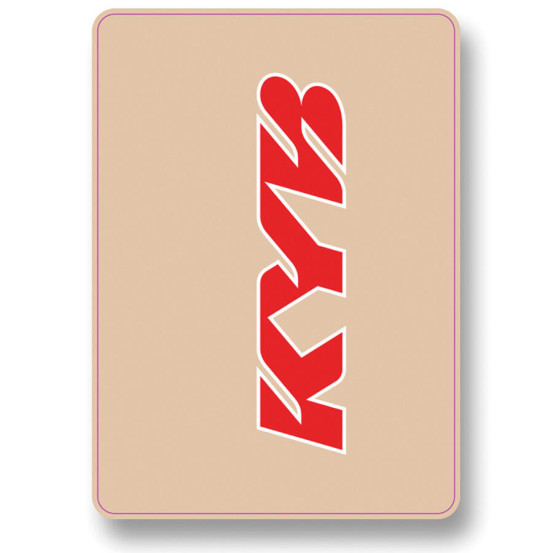 Autocollants / Stickers de fourche KYB Rouge