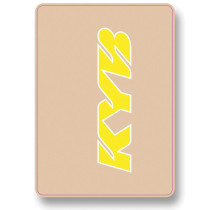 Autocollants / Stickers de fourche KYB Jaune