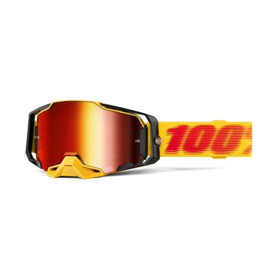 Masque cross 100% Armega Tetsu - Ecran iridium Rouge