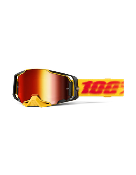 Masque cross 100% Armega Tetsu - Ecran iridium Rouge