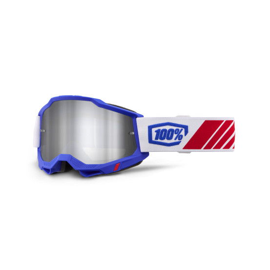 Masque cross 100% Accuri 2 Kolby - Ecran iridium Argent