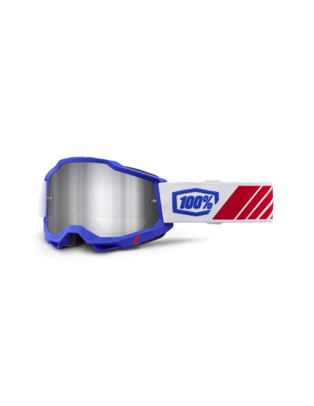 Masque cross 100% Accuri 2 Kolby - Ecran iridium Argent