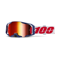 Masque cross 100% Armatic Mach Z - Ecran iridium Rouge