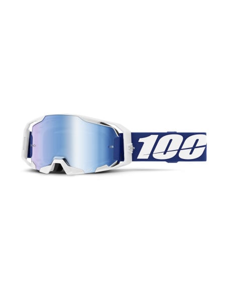 Masque cross 100% Armatic Bleu - Ecran iridium Bleu